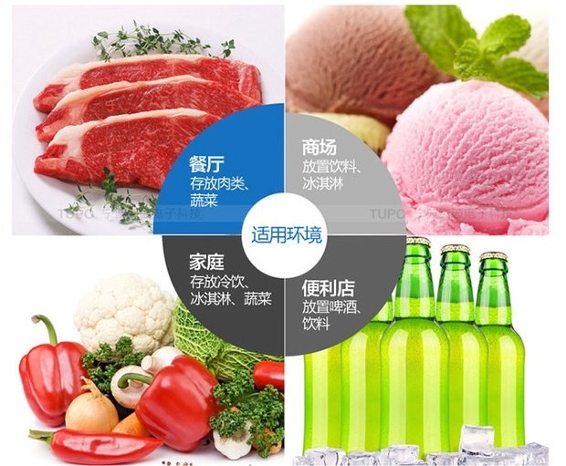 235L air-cooled four-sided transparent glass refrigerated display cabinet, beverage single-door refrigerated cabinet, vertical fresh-keeping cabinet for commercial use detail image 10
