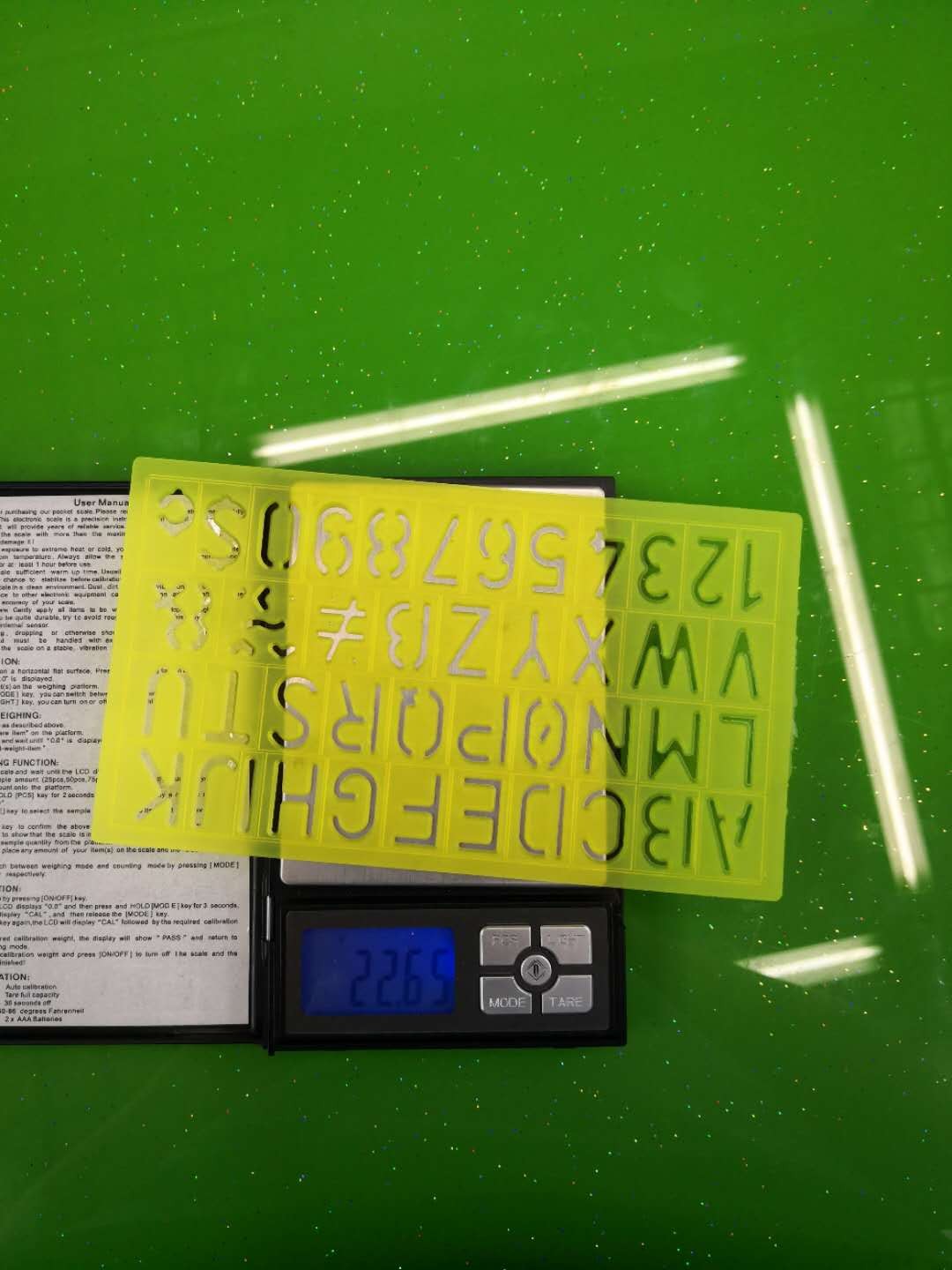 4-piece English letter template set, student drawing ruler, set square, protractor, plastic ruler manufacturer detail image 4