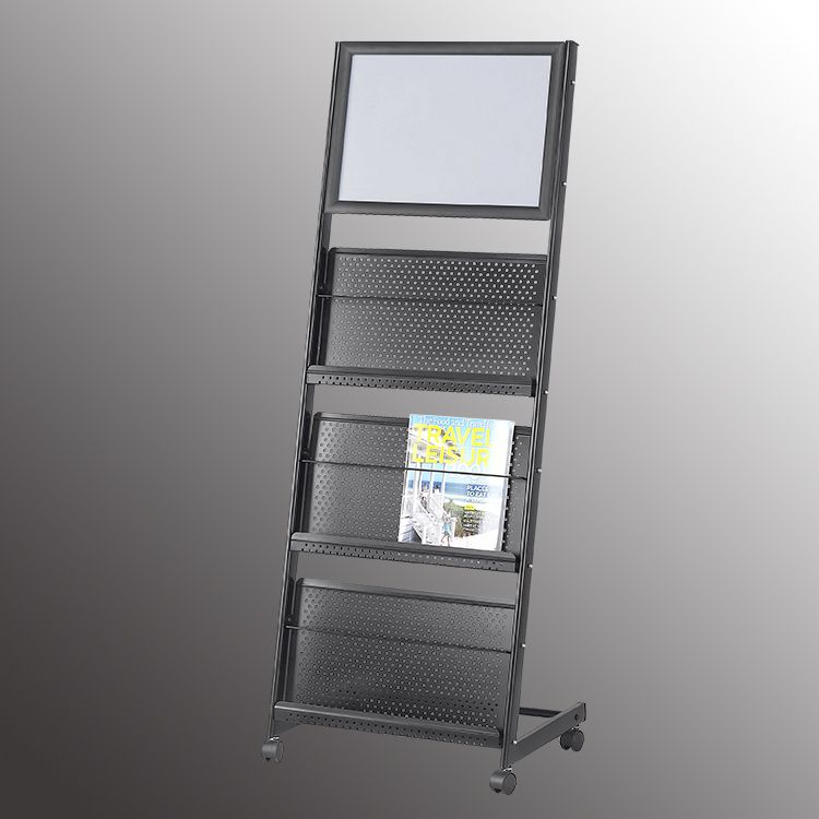 Jh-8617 magazine rack display rack periodical rack newspaper rack advertisement rack book rack landing display rack