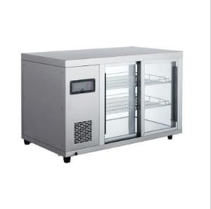 Horizontal refrigeration and preservation work kitchen freezer, commercial cabinet, energy-saving 128L refrigeration display cabinet, glass door cabinet