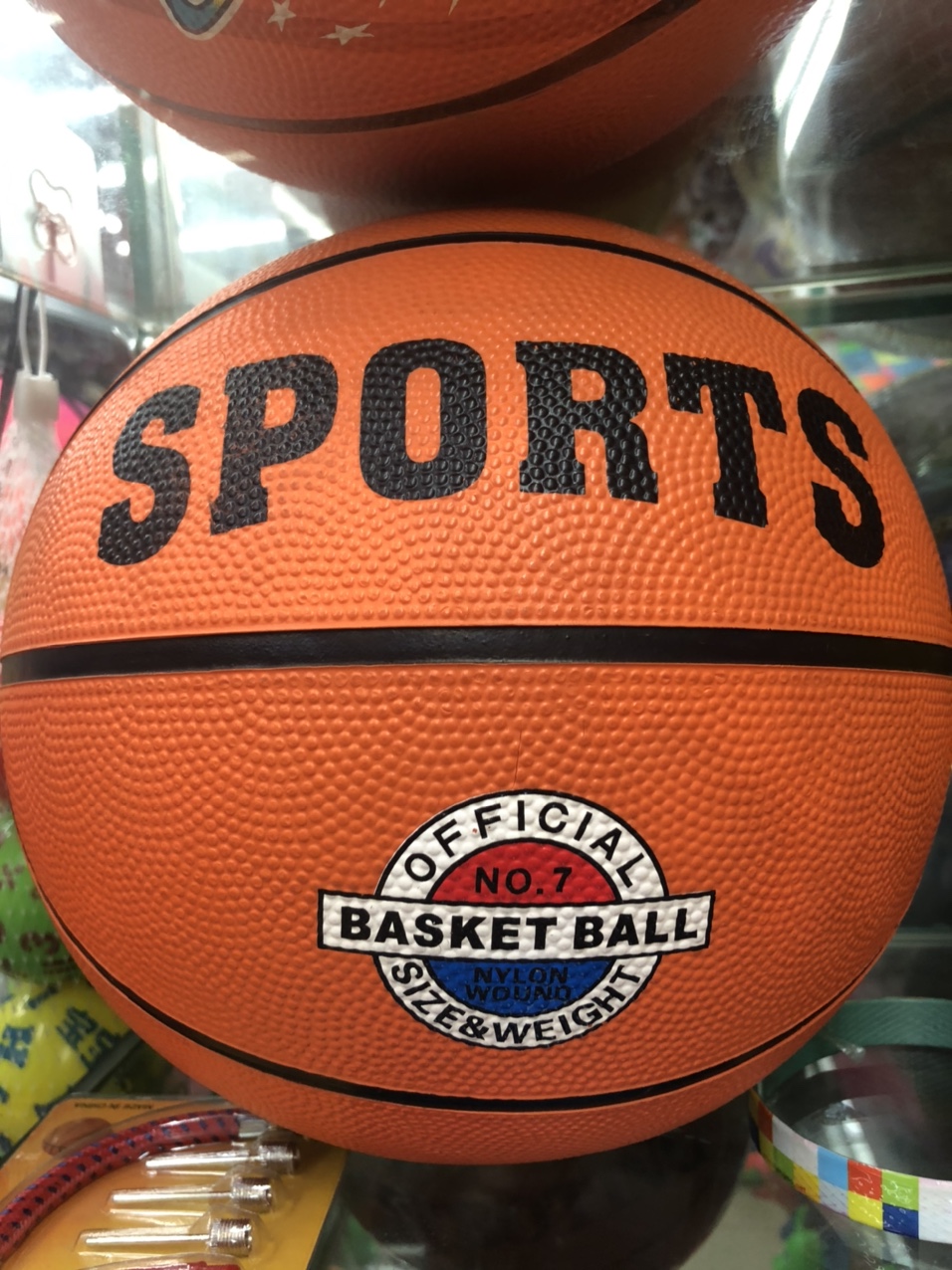 No. 7 orange basketball
