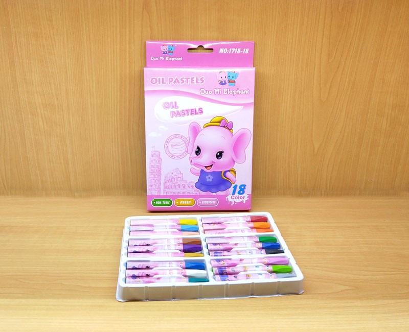 Dorixiang 18-color oil pastels, 6-angle children's crayons, student painting art tools, washable and customizable detail image 5