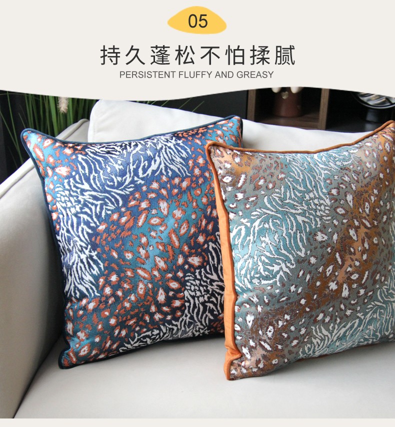 Chenier light luxury sofa cushions, living room headboard cushions, bay window model room cushions detail image 6