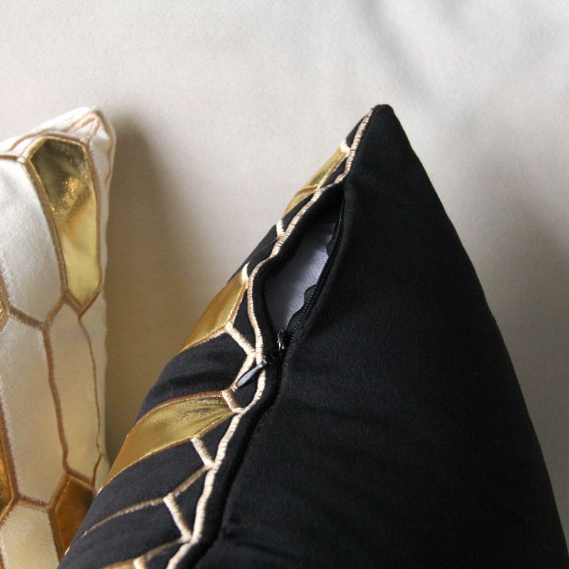 Flannelette Embroidered Sofa Pillow Living Room Headboard Cushion Bay Window Model Room Pillow Application Scenario