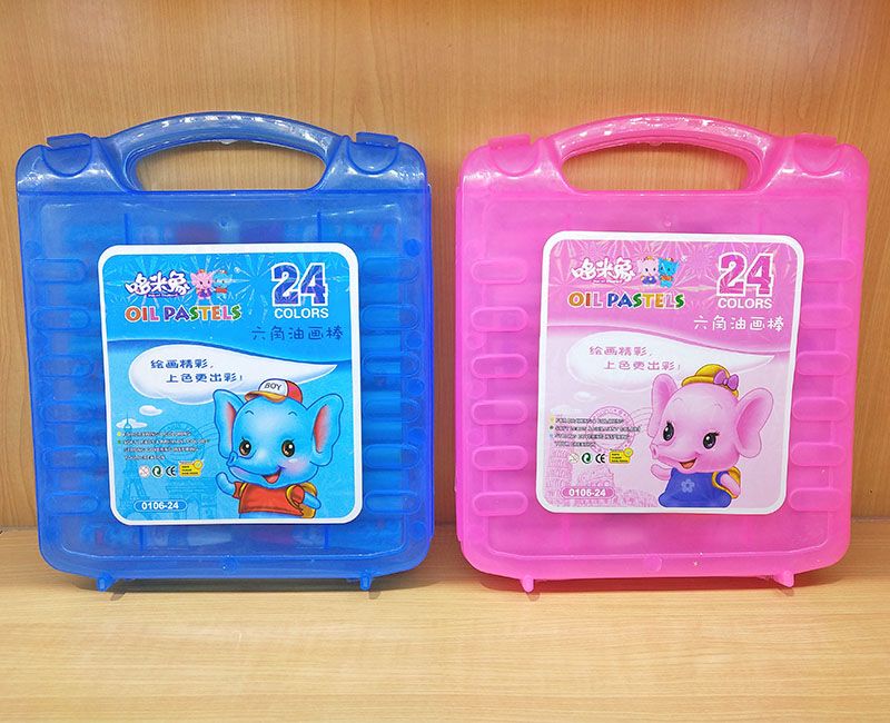 Domi Elephant 24-color oil pastels, student painting and doodling special offer, crayons, colored brushes, heavy color, washable and eco-friendly materials Application Scenario