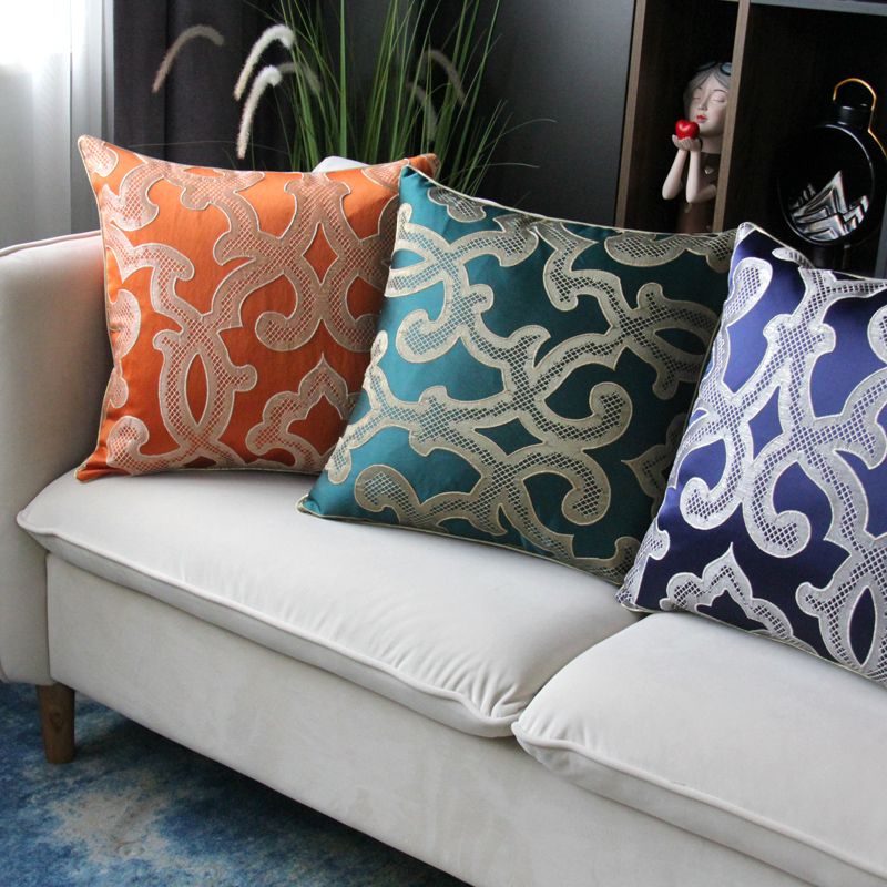 High-precision jacquard light luxury sofa cushions, living room headboard cushions, bay window model room cushions details Picture