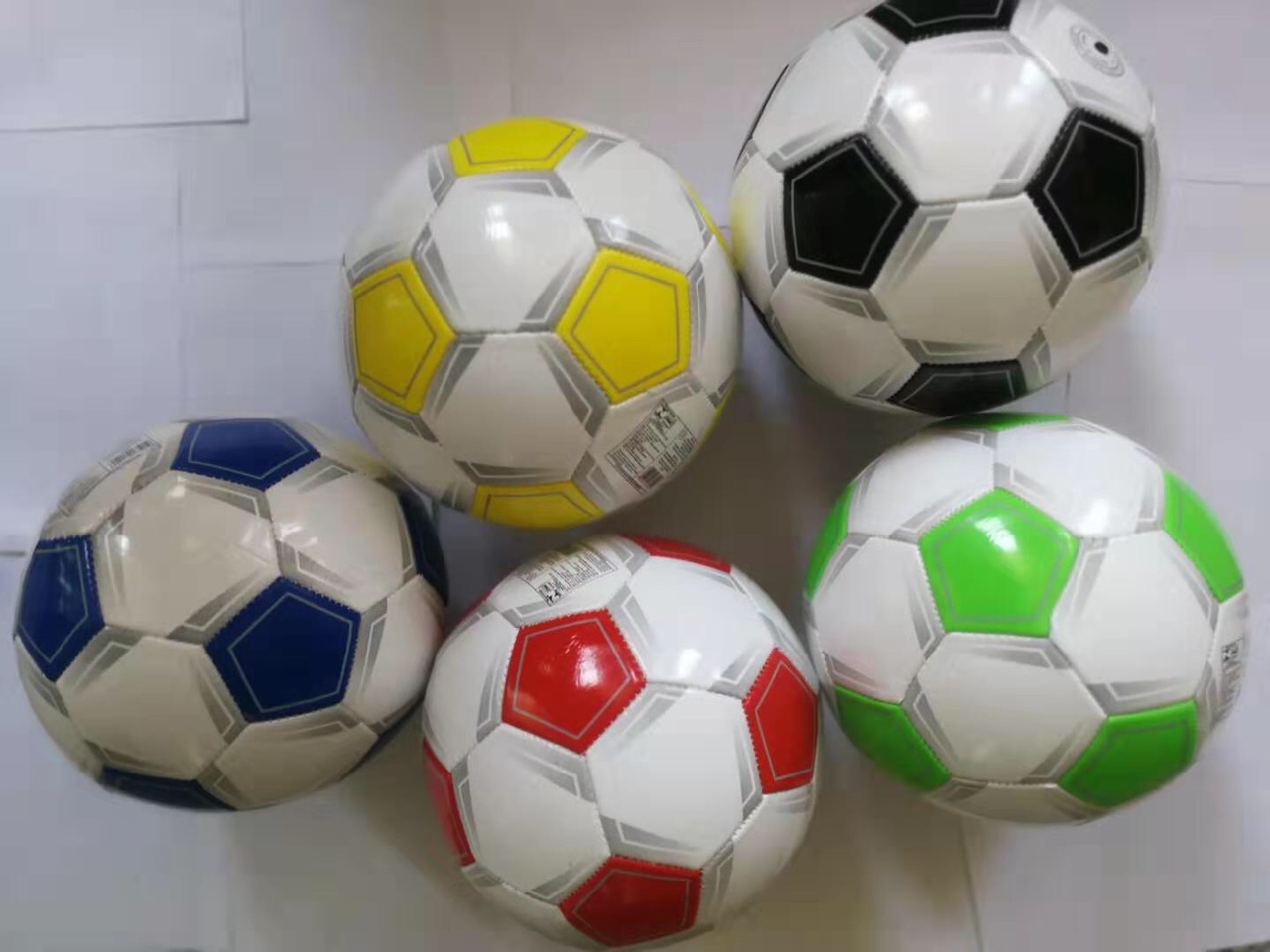 No. 5 PVC rubber inner liner football block mixed color