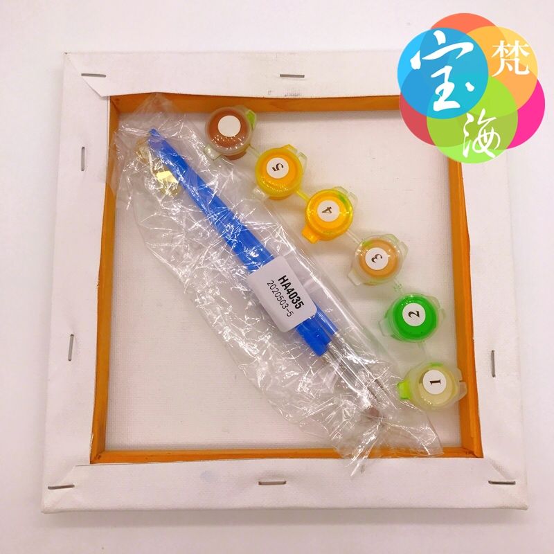 25*25数字油画白底实物图