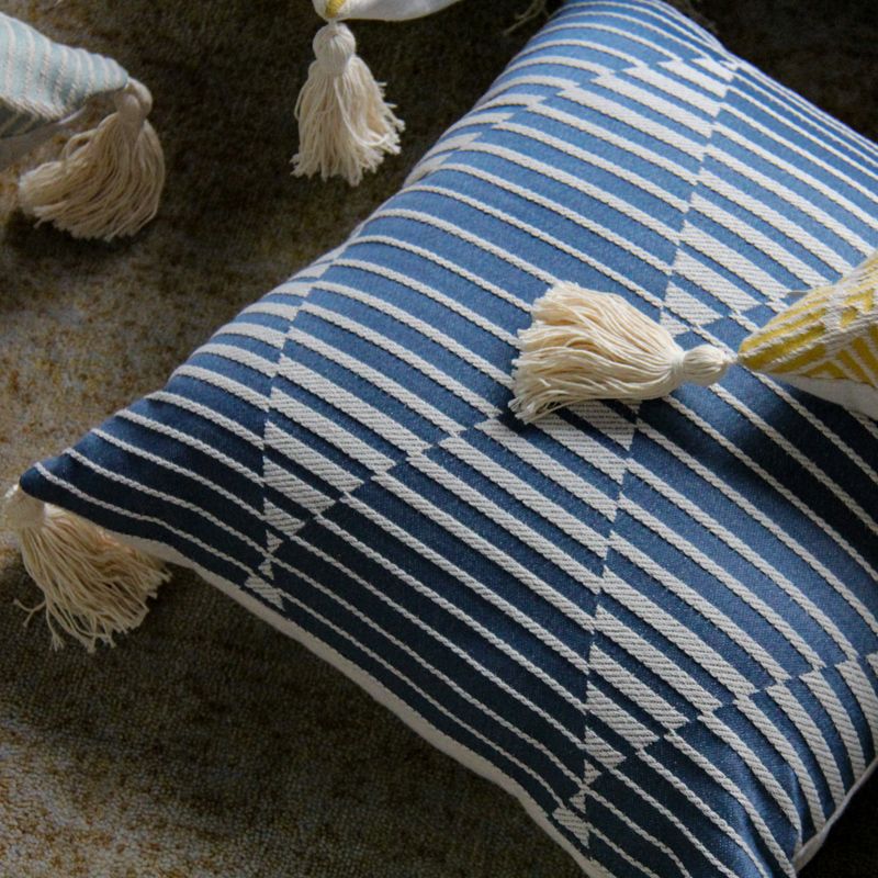 Cotton and linen light luxury sofa cushions, living room headboard cushions, bay window model room cushions details Picture