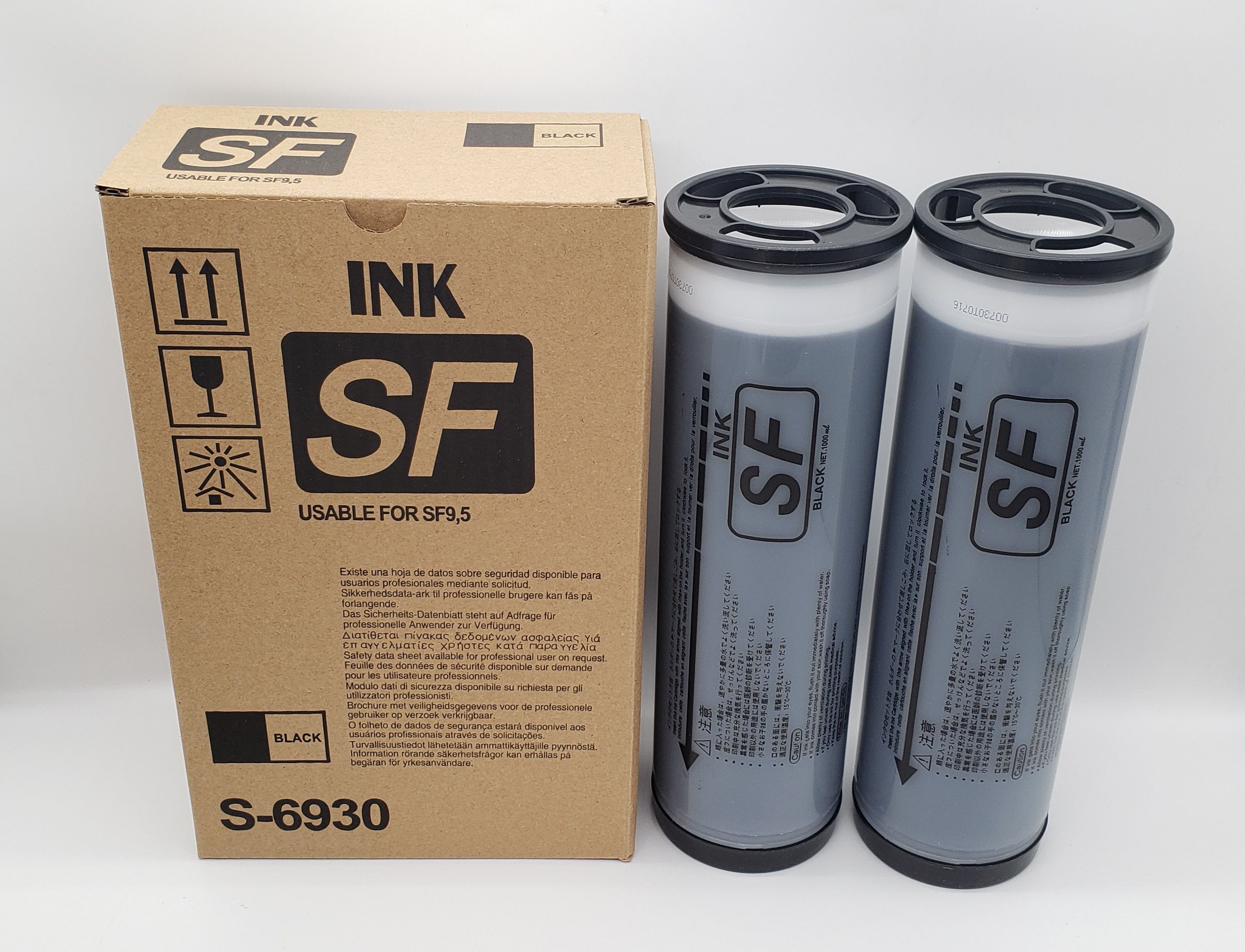 兼容理想速印机 sF 油墨- RISO sF Type Ink- Black
