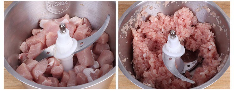 2升绞肉机家用电动小型多功能打肉料理搅拌机碎菜器绞馅辅食机yf304详情图4