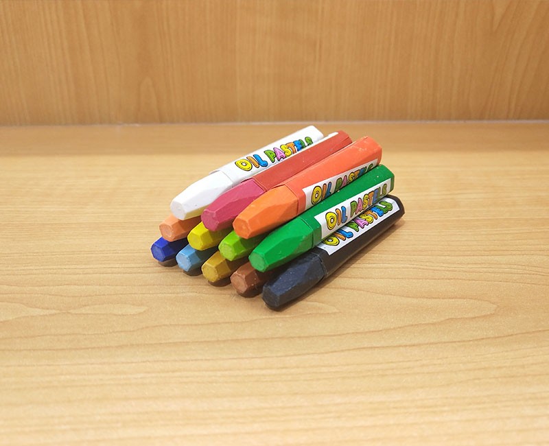 新款12色油画棒儿童彩绘美术安全蜡笔学生画笔可水洗批发厂家直销详情图6