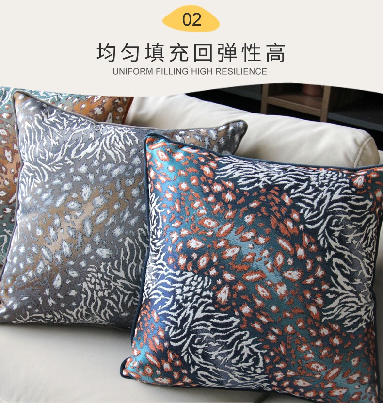 Chenier light luxury sofa cushions, living room headboard cushions, bay window model room cushions detail image 4