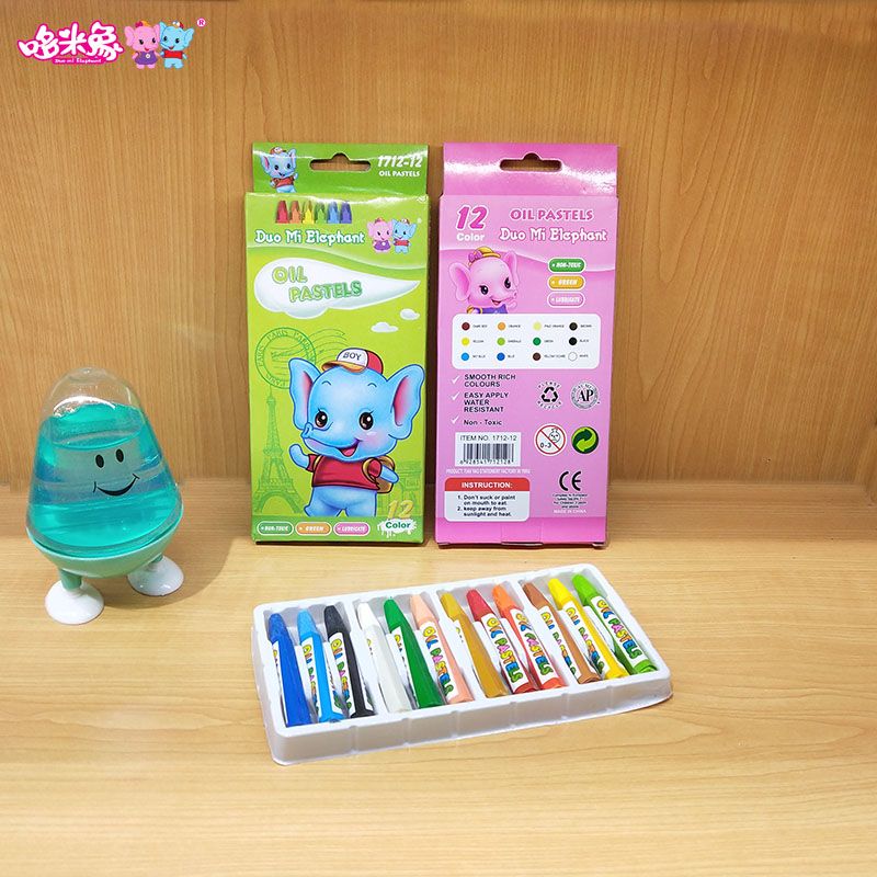 Special offer on Domixiang 12-color oil pastels for student painting, smooth 6-angle crayon art doodles, and wholesale of children's brushes Specification image