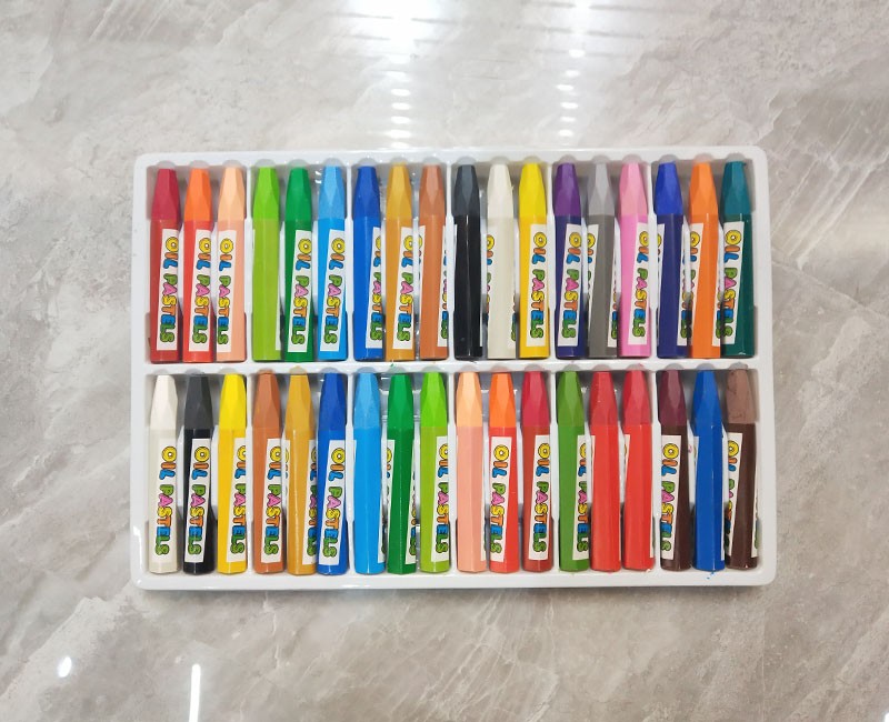 Baby Dragon 36-color oil pastels box set water-soluble silky smooth powder crayons children's art products Drawing pens can be customized detail image 3
