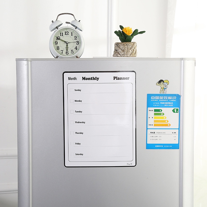 2020新款家里办公留言板软磁学生自律月计划表可擦写磁性冰箱留言贴详情2