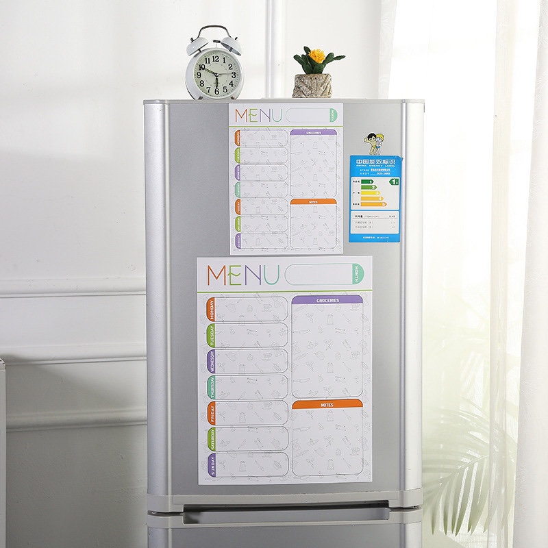 新款家庭办公留言板软磁学生自律月计划表可擦写磁性冰箱留言贴