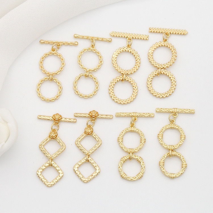 Zhongxing Accessories 2020 New Fashion bracelet, retro trend OT clasp, multi-layer versatile diamond chain, geometric hollow round bead jewelry wholesale