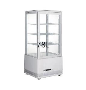 Four-sided glass refrigerated display cabinet, cold and warm cabinet, refrigerated, heated and insulated cabinet, cold and hot dual-purpose 78L Specification image