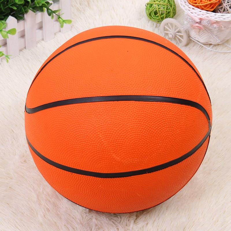7号篮球 橘色橡胶篮球比赛训练篮球 工厂直销详情图2