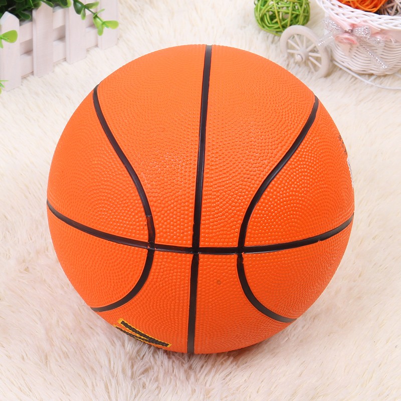 7号篮球 橘色橡胶篮球比赛训练篮球 工厂直销详情图5