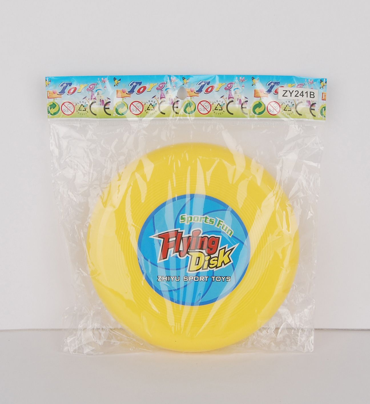 儿童体育飞盘、塑料6寸飞盘（彩袋）ZY241B
