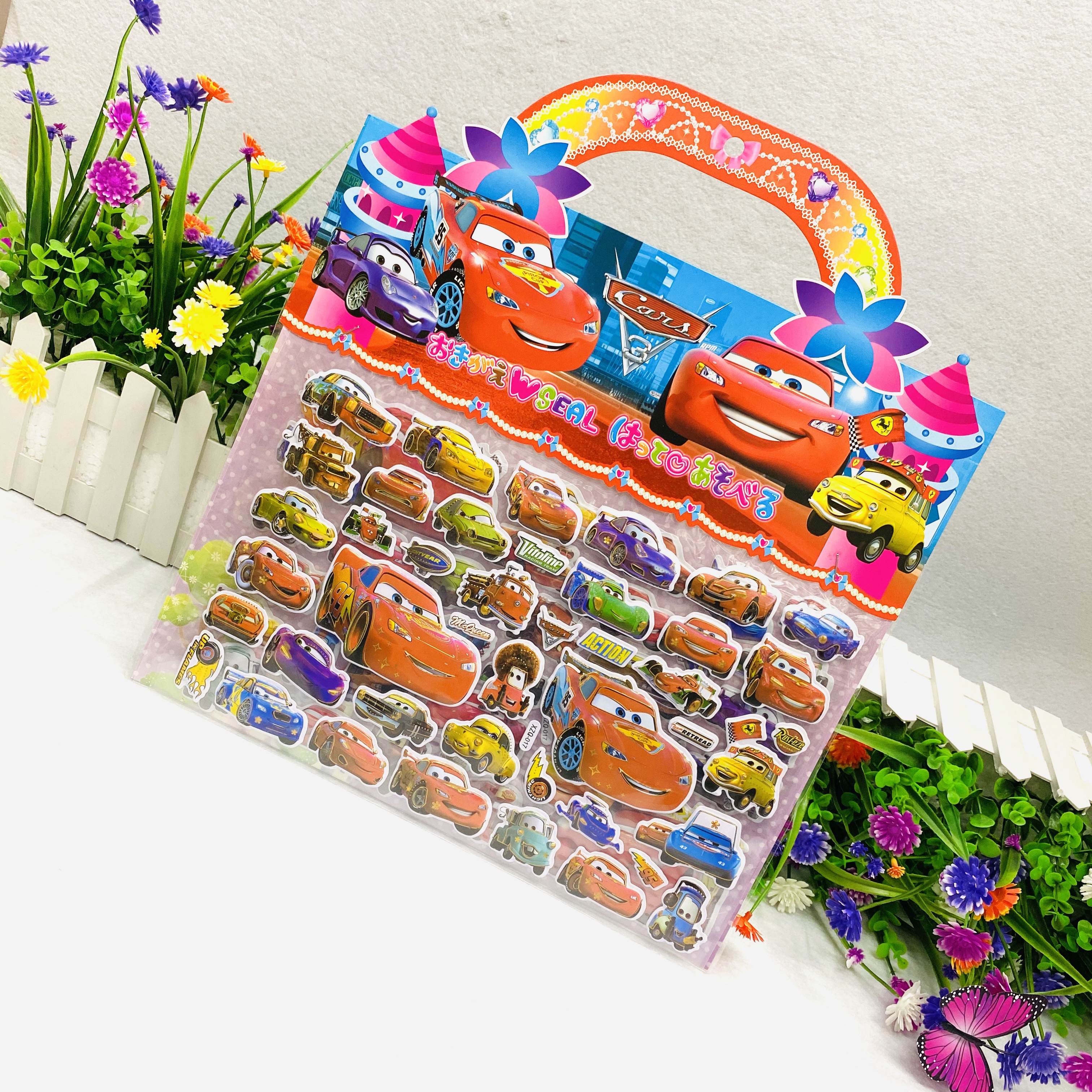 3D "Three-dimensional double-layer bubble stickers for boys and girls to change and dress up cartoon three-dimensional stickers. undefined