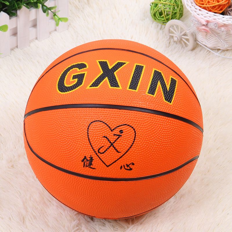 7号篮球 橘色橡胶篮球比赛训练篮球 工厂直销图