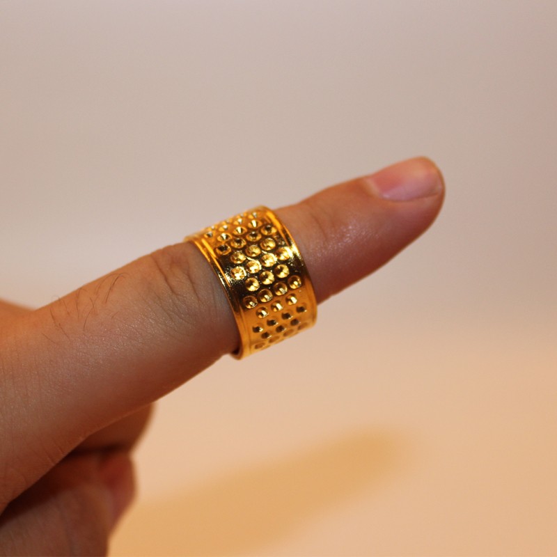 加厚顶针抵戒家用顶针箍金属顶针指套铁顶针压针器特厚抵戒指器详情图4