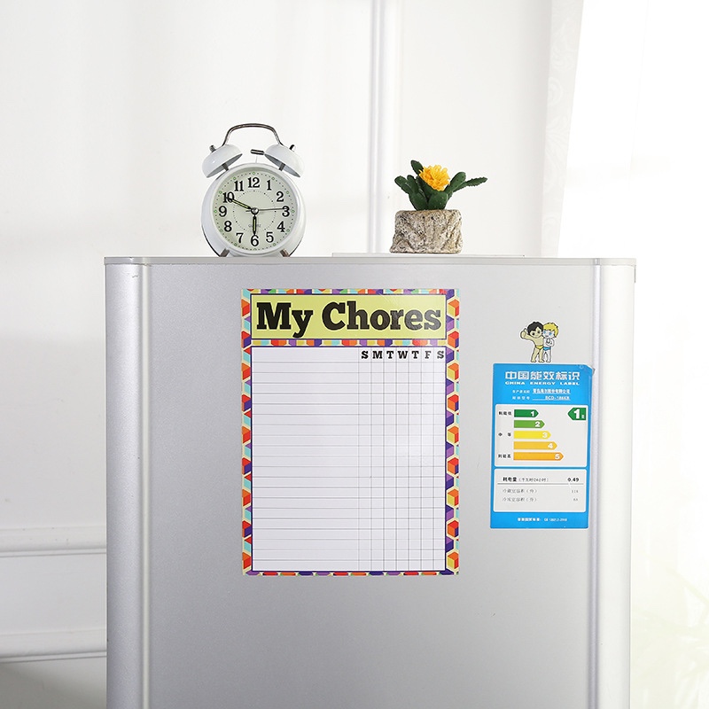 2020新款家里办公留言板软磁学生自律月计划表可擦写磁性冰箱留言贴
