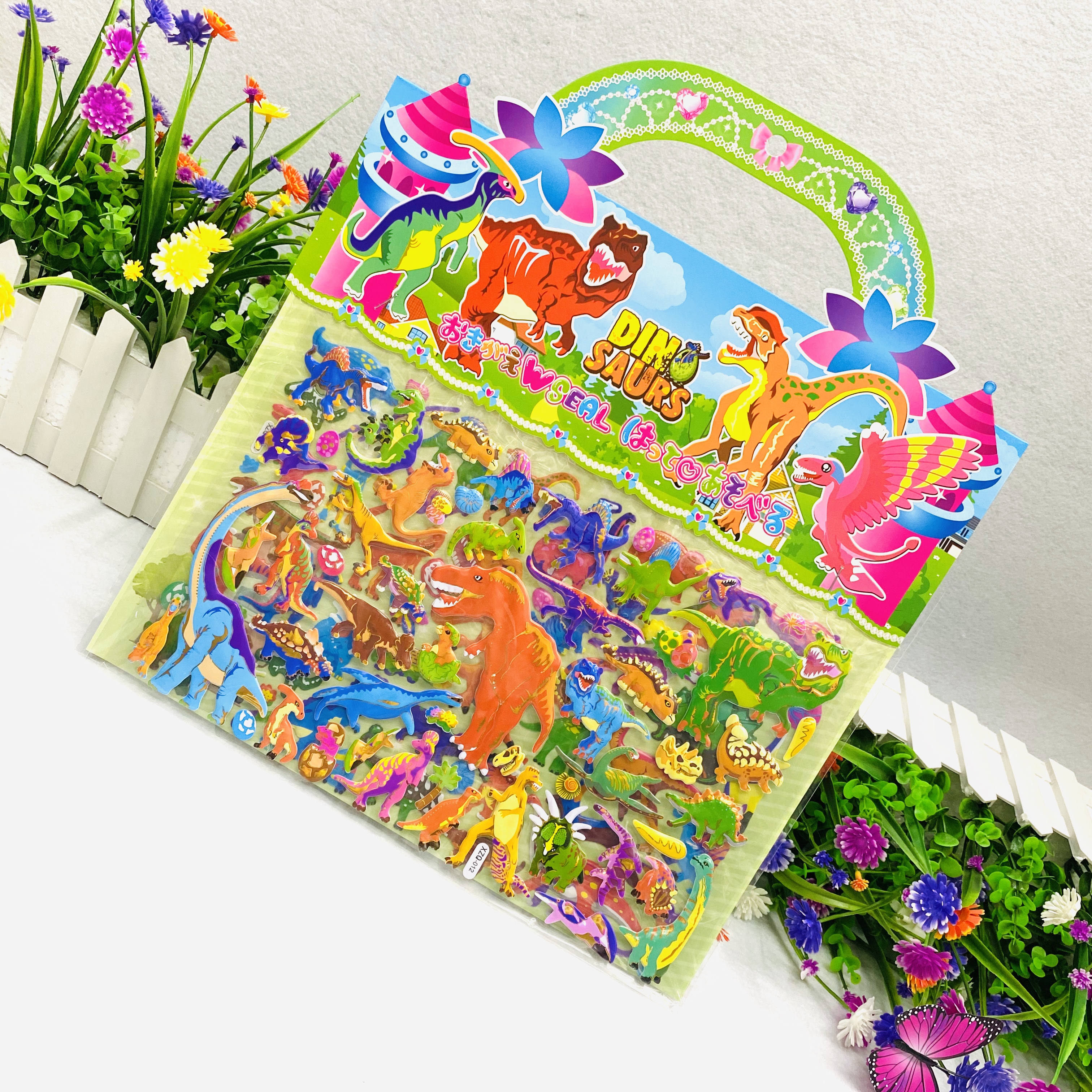 3D "Three-dimensional double-layer bubble stickers for boys and girls to change and dress up cartoon three-dimensional stickers. undefined