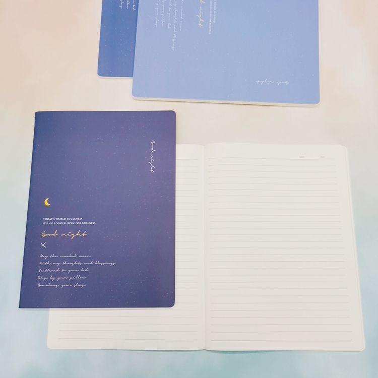 Notebook simple college students art exquisite ins girls junior high school students girls model thickened car line this night with A