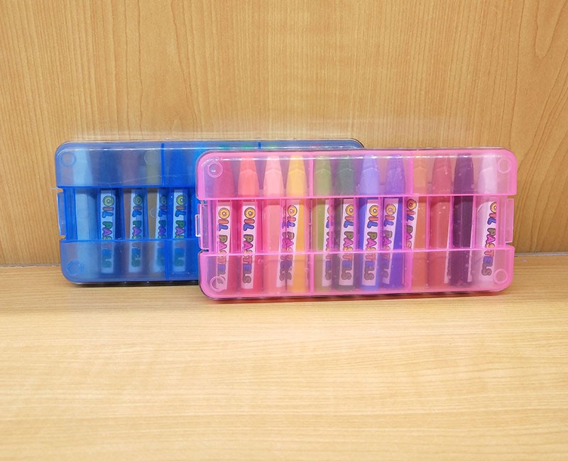 宝贝龙PP盒装油画棒12色丝滑蜡笔儿童美术绘画笔可水洗不沾手批发详情图10