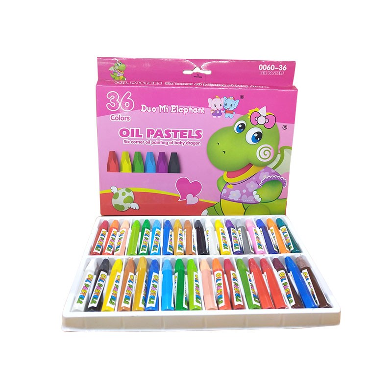 Baby Dragon 36-color oil pastels box set water-soluble silky smooth powder crayons children's art products Drawing pens can be customized detail image 7