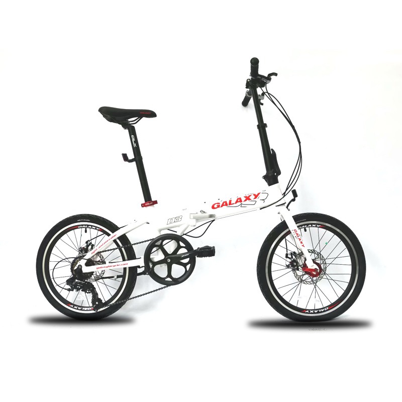 GALAXY Glais D3 aluminum alloy foldable bicycle with gear shifting disc brake, a casual and portable adult bicycle for both men and women Specification image