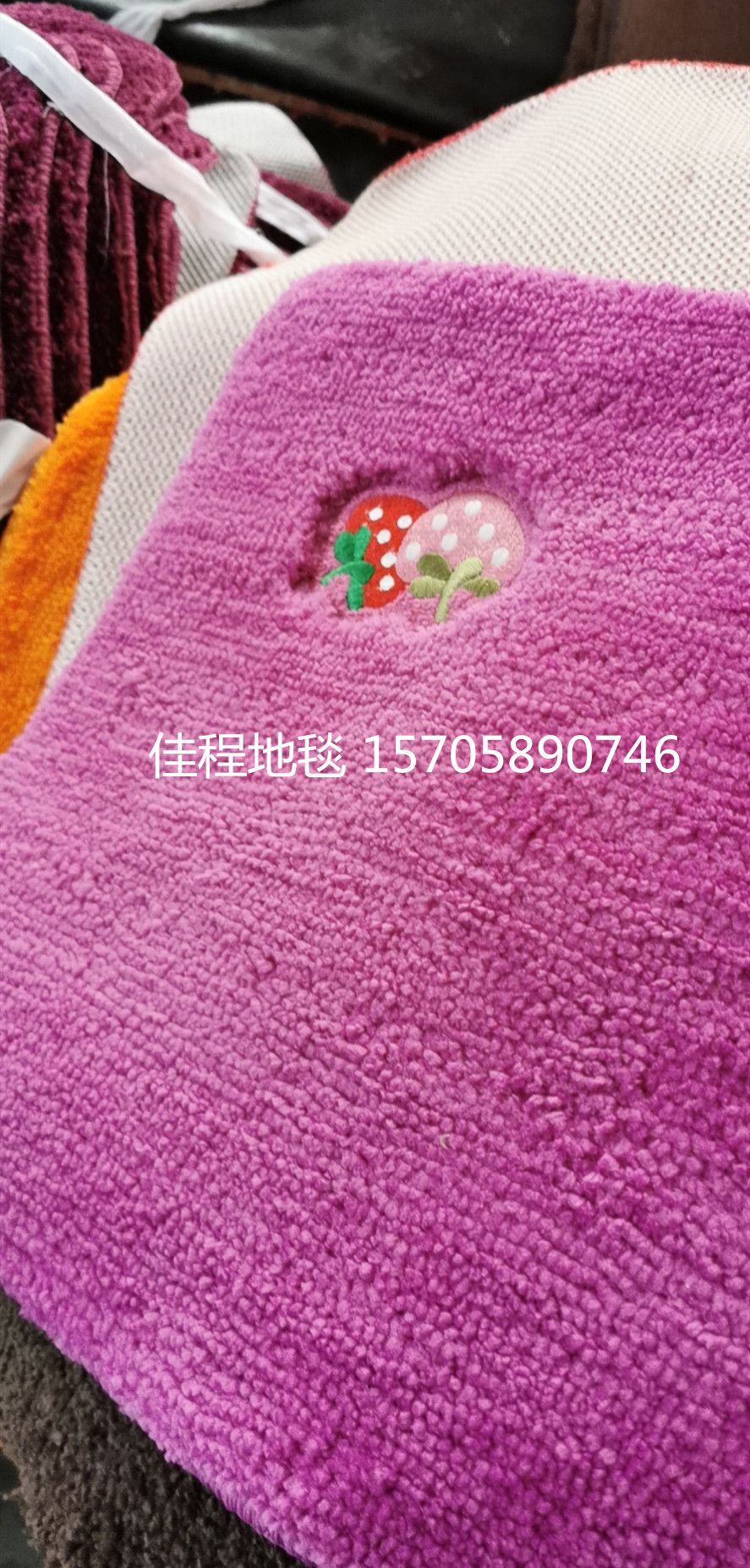 New TPR base microfiber embroidered floor mat, water-absorbing and anti-slip floor mat, microfiber floor mat, household floor mat undefined