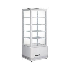 Four-sided glass refrigerated display cabinet Cold and warm cabinet Cold and heating insulation cabinet Cold and hot 98L full figure