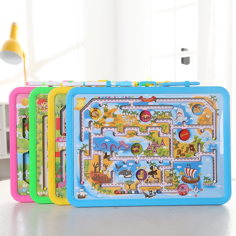 新款多功能画板儿童平衡珠迷宫画板儿童早教益智玩具画板