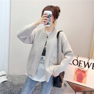 2020 Autumn/Winter New Style of women's loose pullover sweater, artistic style, high-neck, large-sized, laid-back base layer sweater 11