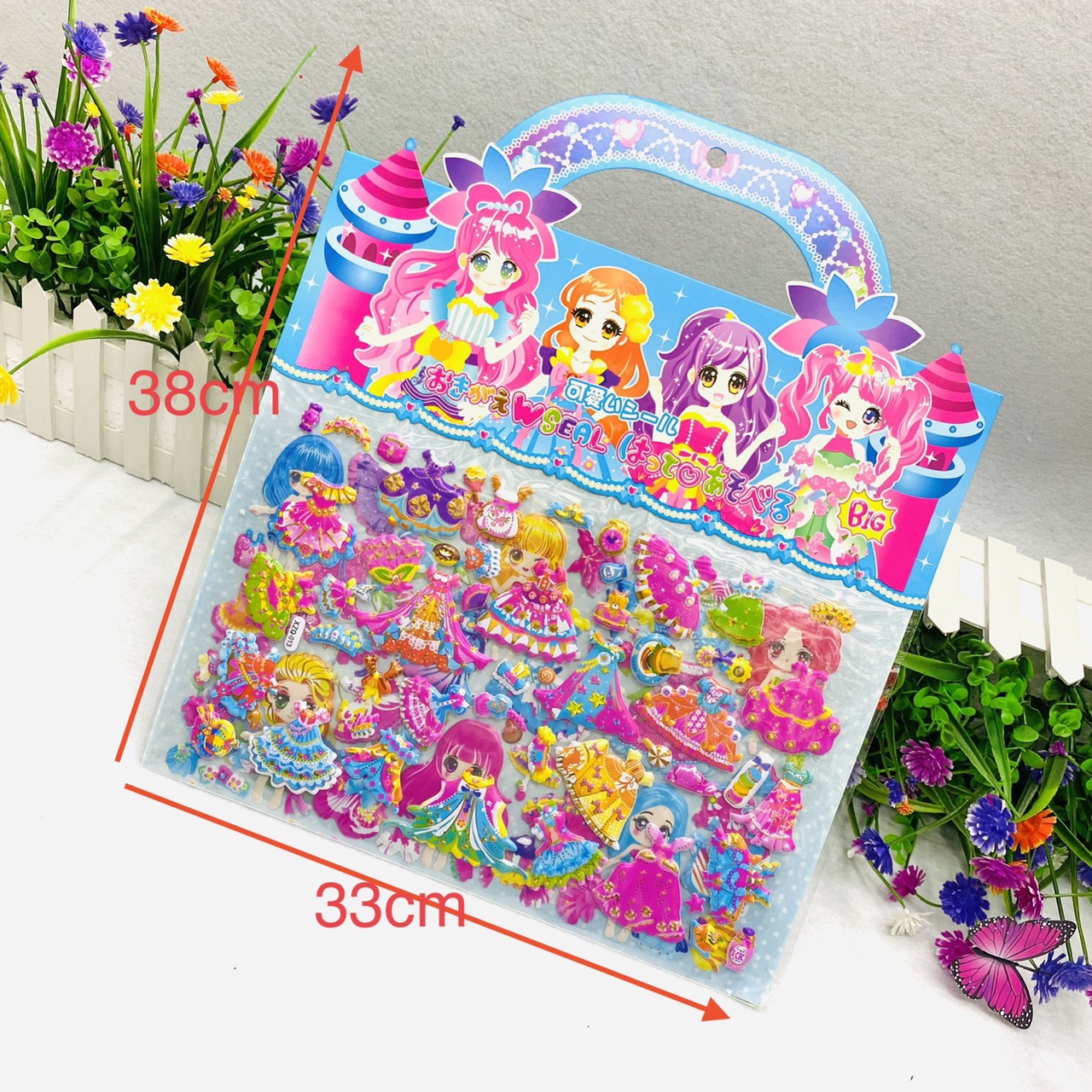 3D "Three-dimensional double-layer bubble stickers for boys and girls to change and dress up cartoon three-dimensional stickers.
