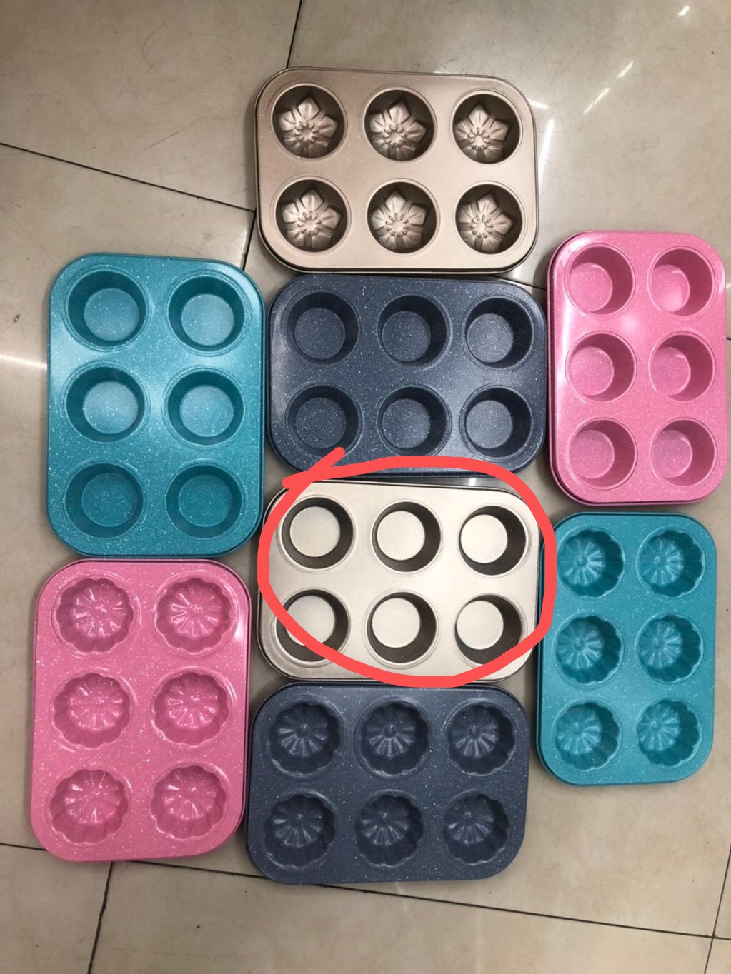 6 Hole Round, Marble Coating details Picture