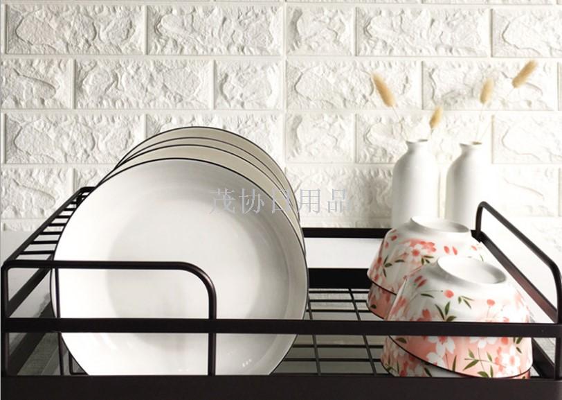 Kitchen iron bowl rack Drain rack for drying bowls and chopsticks Bowls and dishes storage rack for cutlery storage rack