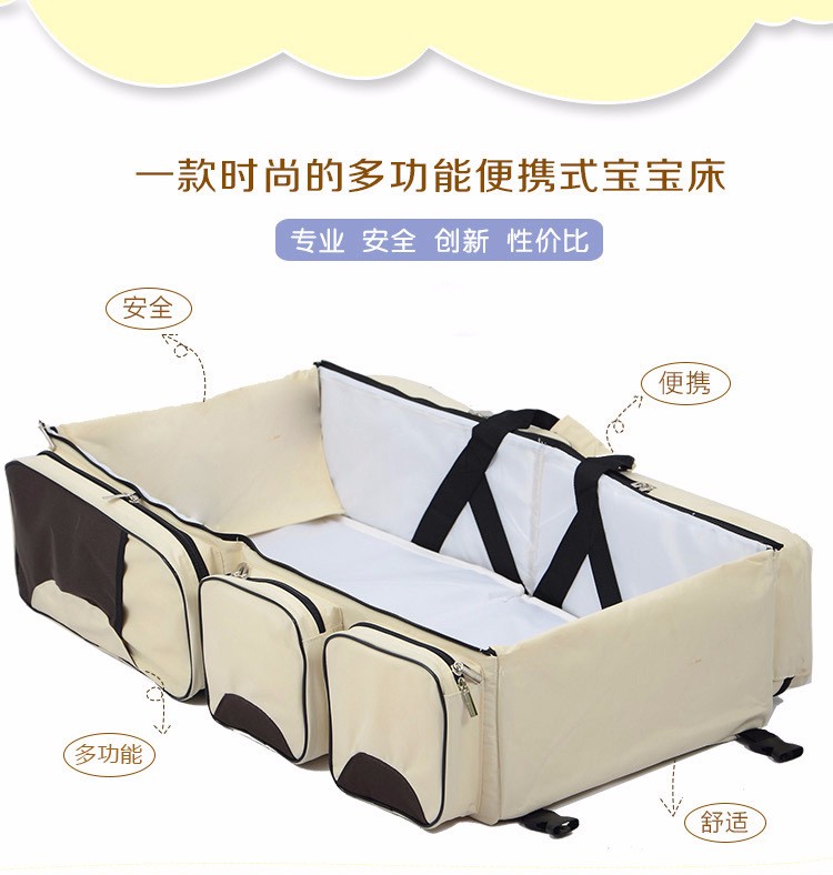 多功能便携式妈咪包折叠婴儿床新生儿批发母婴用品一件代发详情图1