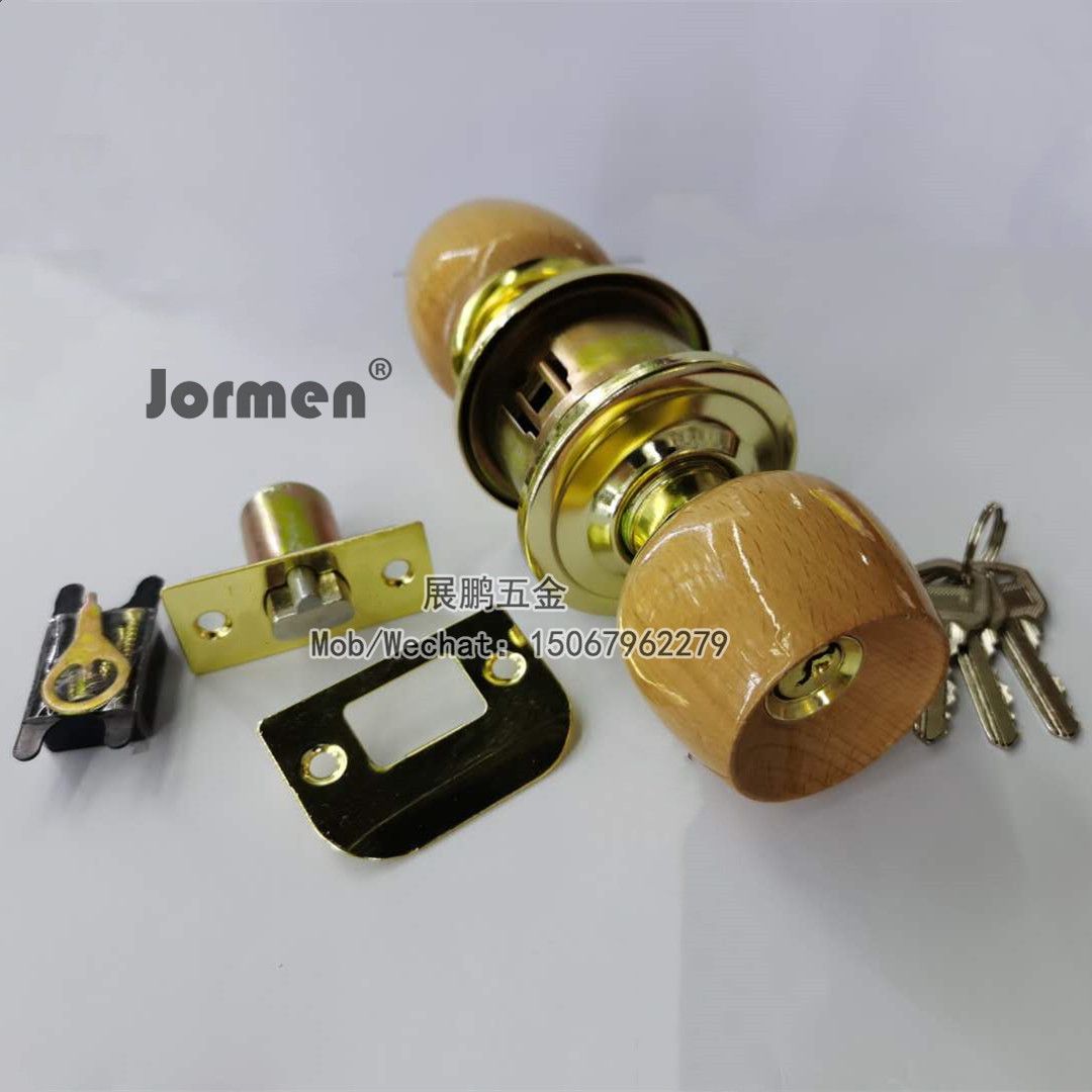 South American Door Lock Wooden Ball Interior Door Bedroom Bathroom Ball Lock details Picture