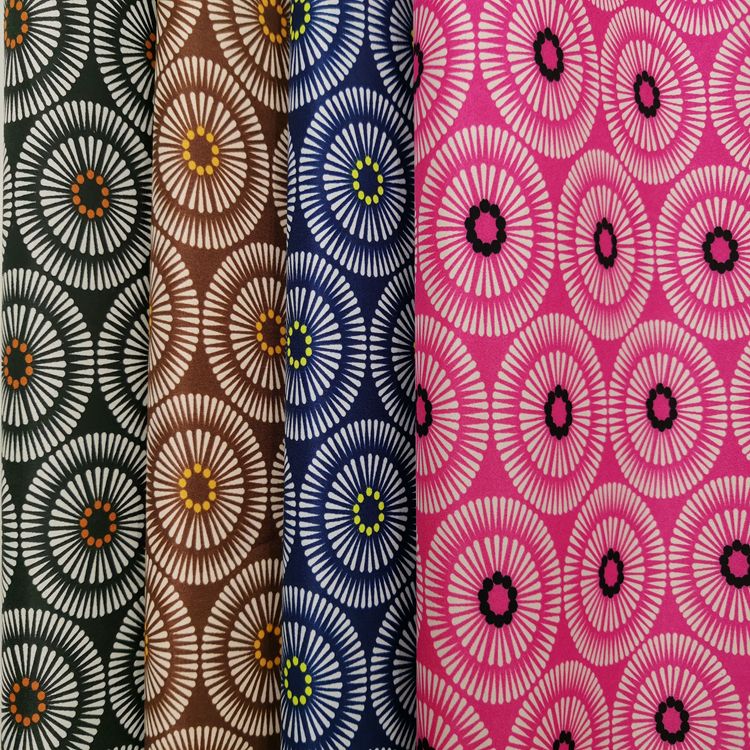 桃皮绒印花 021 化妆包手包材料 货量充足 厂家直销