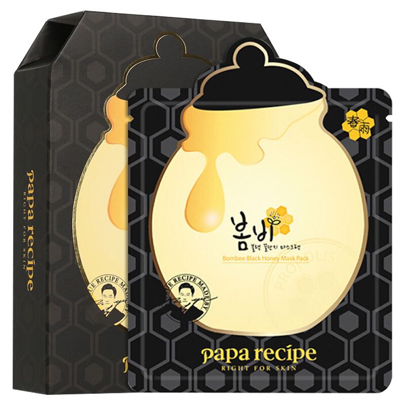 Paparecipe Spring Rain Black propolis mask Red ginseng mask 25Gx10 thumbnail