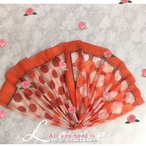 Polka dot cotton cuffed scarf 1