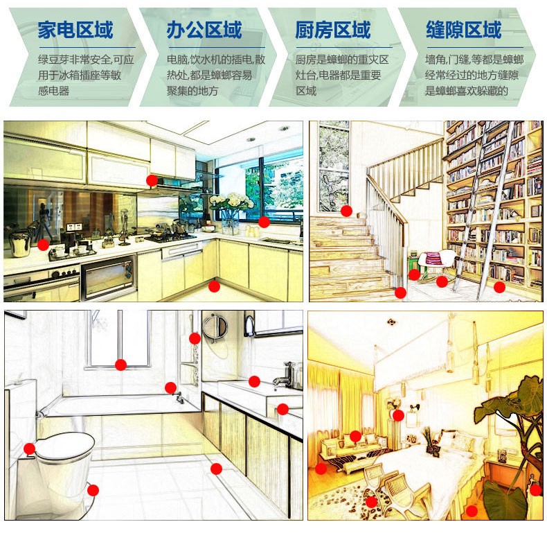 蟑螂药全窝端家用微毒强力灭杀蟑螂神器厨房室内绝杀一扫尽蟑螂药详情图10