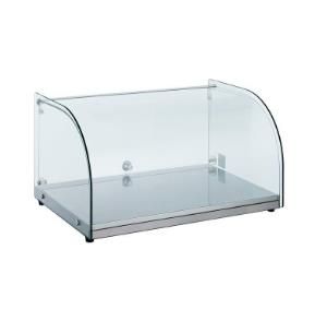 RTZ-25L/GF-56 ambient temperature display cabinet, commercial tabletop, desktop food display cabinet, front curved glass cabinet, 554*375*305mm