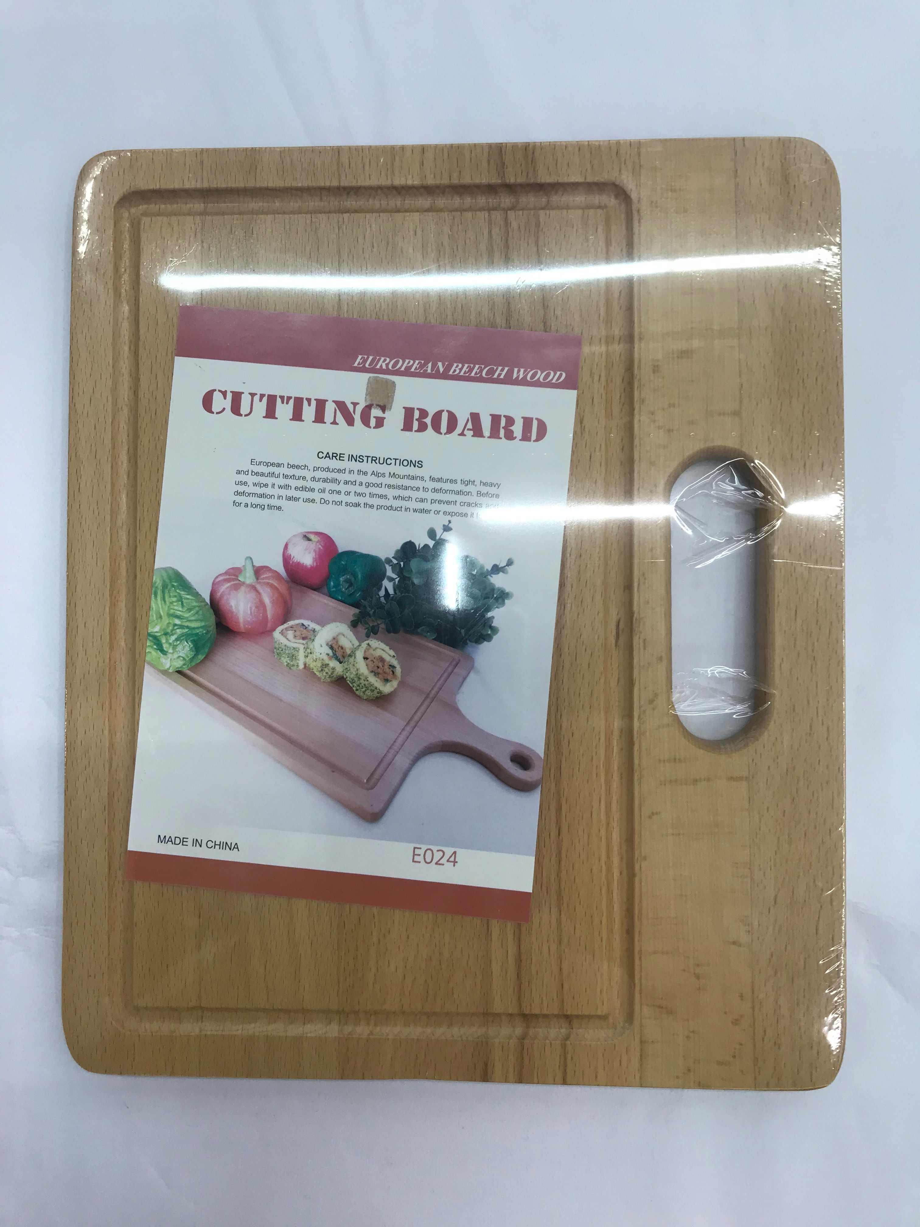 E024正宗榉木砧板抗菌防霉菜板实木家用切菜板厨房整木刀占案板